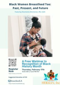 Black Women Breastfeed Too: Past, Present, and Future Webinar @ Online