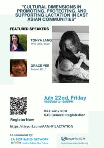 Cultural Dimensions in Promoting, Protecting, and Supporting Lactation in East Asian Communities @ Online